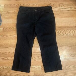 Duluth Trading Womens 18x29 Pant Heavy Duty Straight Leg Carpenter Black Jeans